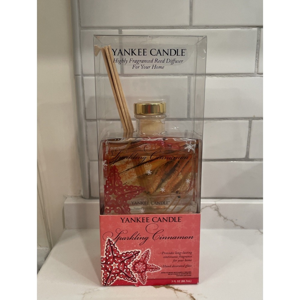 Yankee Candle Sparkling Cinnamon Reed Diffuser Home Fragrance 3 fl oz New Sealed
